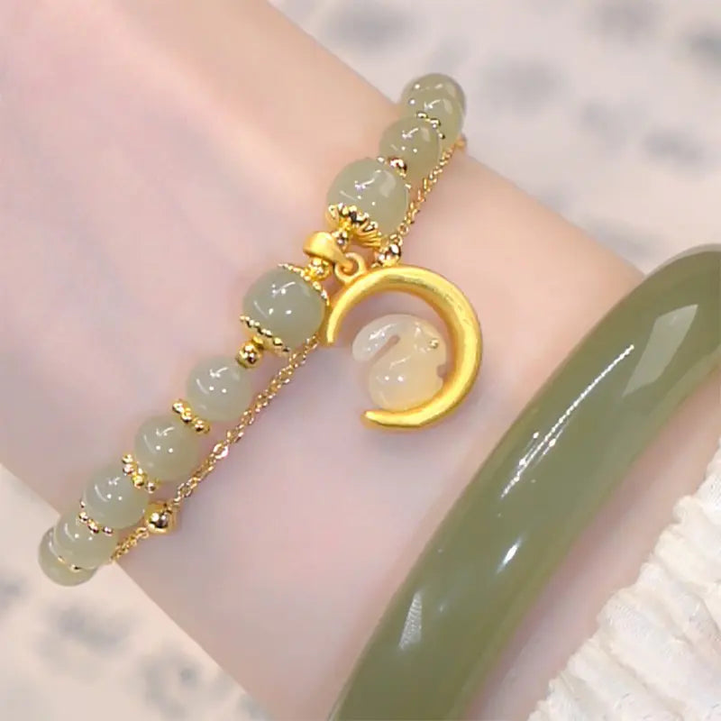 Vintage Perlenarmband – Elegantes Handstring-Armband mit Retro-Charme