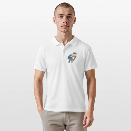 Männer Poloshirt - Weiß