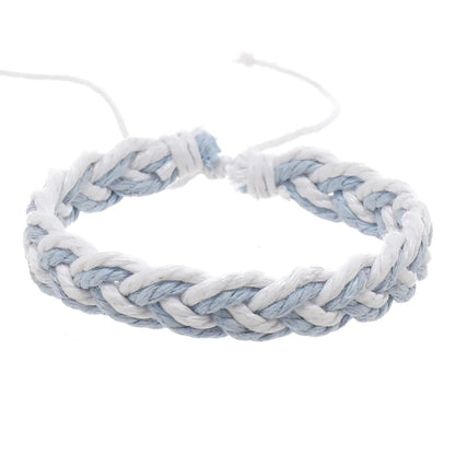 Handgewebtes Baumwollschnur-Armband im Künstlerischen Stil