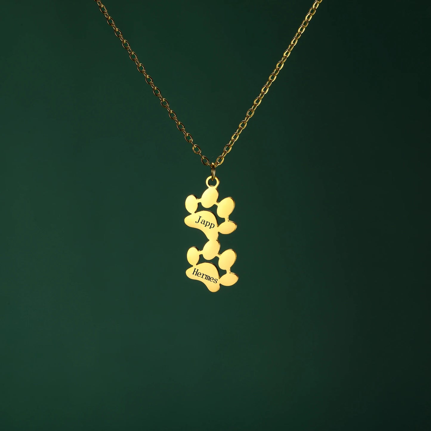 Halskette mit personalisierter Pfote – Dein Haustier immer bei dir