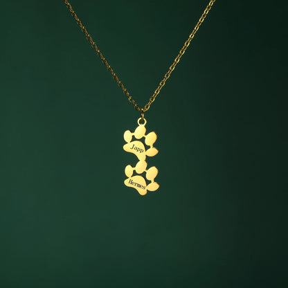 Halskette mit personalisierter Pfote – Dein Haustier immer bei dir