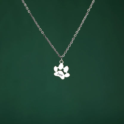 Halskette mit personalisierter Pfote – Dein Haustier immer bei dir