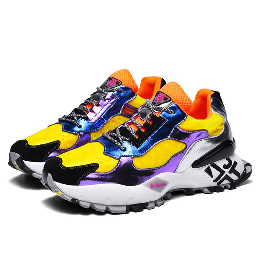 Herbstliche Trendige Bunte Dad Sneakers für Herren