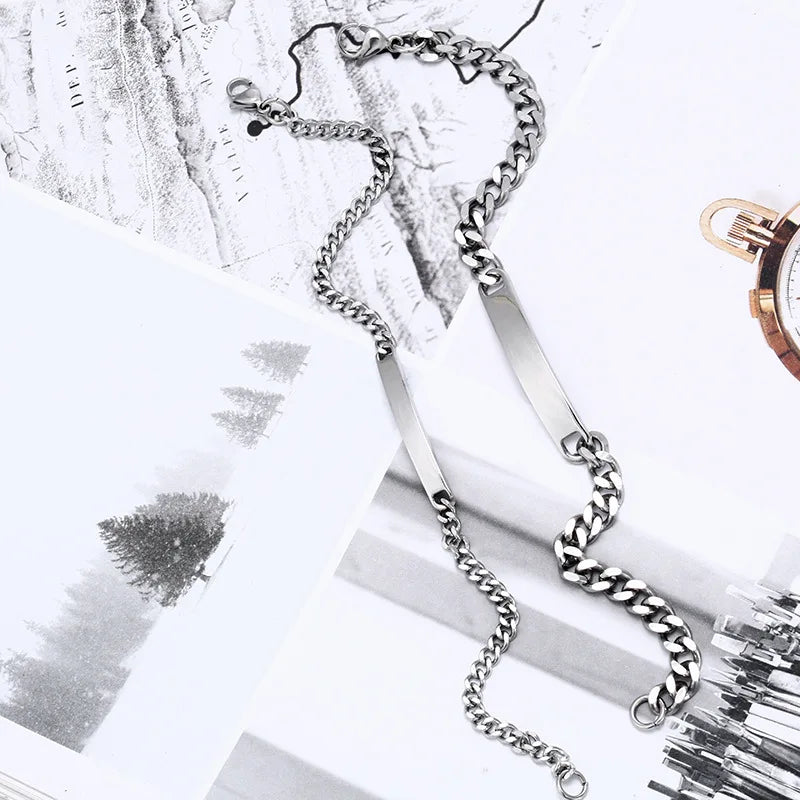 Edelstahl Armband mit Gravur