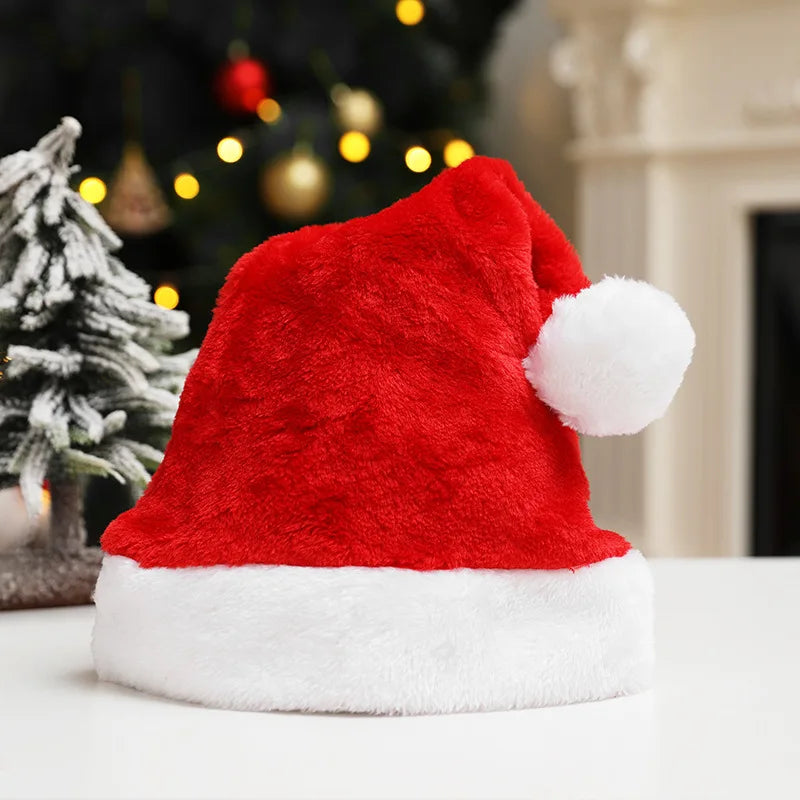 Gorro navideño personalizado con nombre (rojo, verde, rosa y más) – Gorro de Papá Noel bordado para adultos