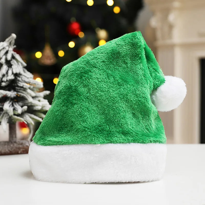 Gorro navideño personalizado con nombre (rojo, verde, rosa y más) – Gorro de Papá Noel bordado para adultos