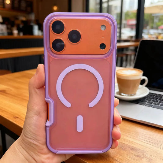 Frosted Matte MagSafe Handyhülle für iPhone 17 Pro Max – Stoßfest, Drop-Protection & Wireless Charging