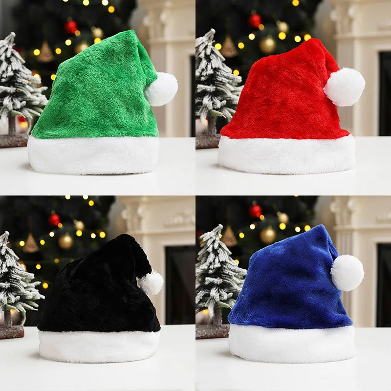Gorro navideño personalizado con nombre (rojo, verde, rosa y más) – Gorro de Papá Noel bordado para adultos