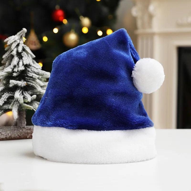 Gorro navideño personalizado con nombre (rojo, verde, rosa y más) – Gorro de Papá Noel bordado para adultos