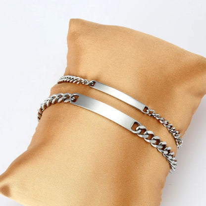 Edelstahl Armband mit Gravur