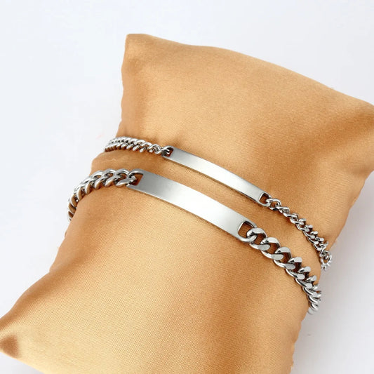 Edelstahl Armband mit Gravur