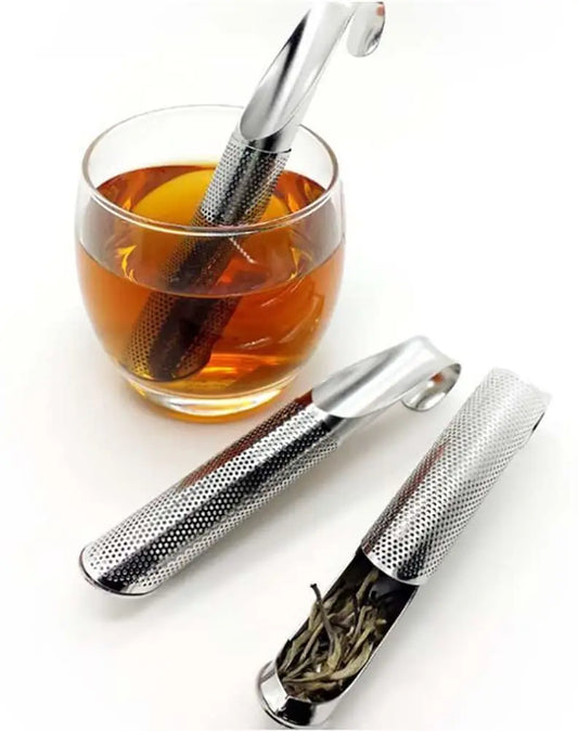 Edelstahl Tee-Infuser Stick – Teesieb für losen Tee, Kräuter & Gewürze, wiederverwendbar
