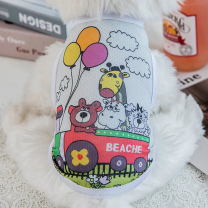 Sommer Dünne Stil Hundekleidung für Französische Bulldoggen