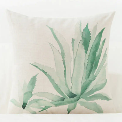 Künstlerischer, pflanzenthematischer Kissenbezug für Sofa und Auto