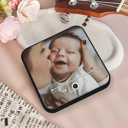 Personalisierter Musik-Fotomagnet mit Rahmen – Acryl Kühlschrankmagnet, perfektes Muttertagsgeschenk 2025