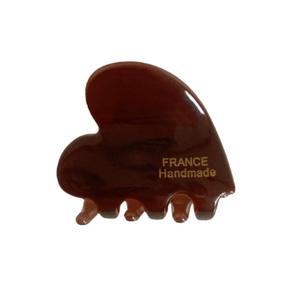 Kleine Herz-Haarklammer aus Acetat (3,5 cm) – Niedliche Haarspange im Korean Style für Damen & Mädchen