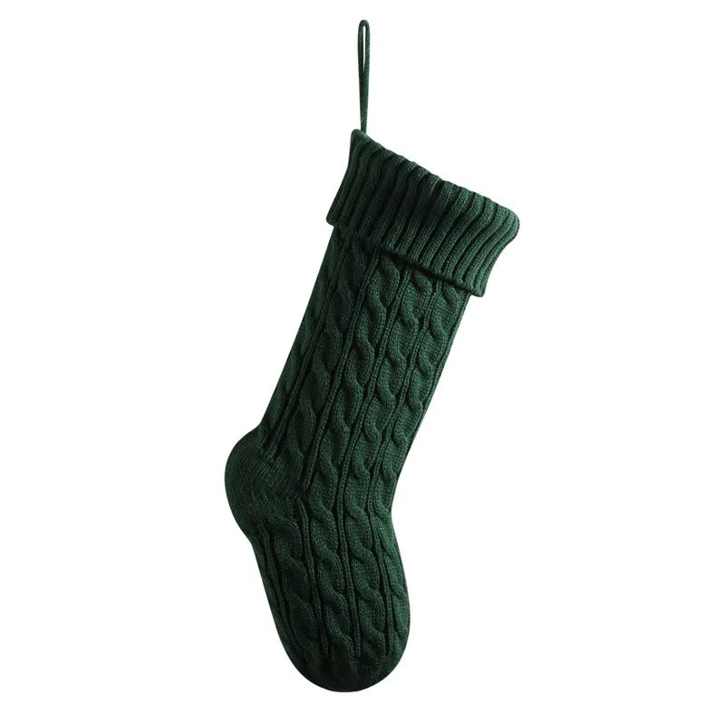 Medias navideñas personalizadas – Medias navideñas familiares bordadas con nombres – De punto y acogedoras