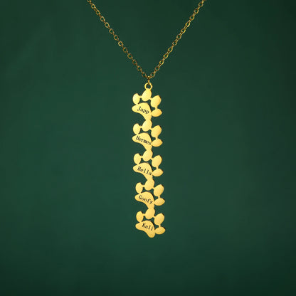 Halskette mit personalisierter Pfote – Dein Haustier immer bei dir