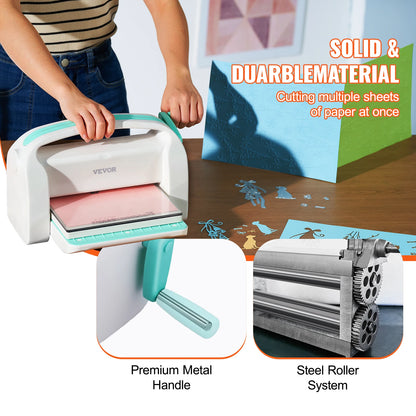 SucceBuy 6/9 Zoll Manuelle Stanz- und Prägemaschine – Komplettset für Scrapbooking & DIY