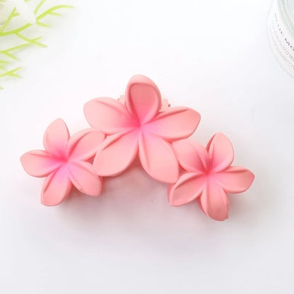 Große Blumen-Haarklammer (11 cm) – Candy-Farbe Farbverlauf Shark Clip für Frauen & Mädchen