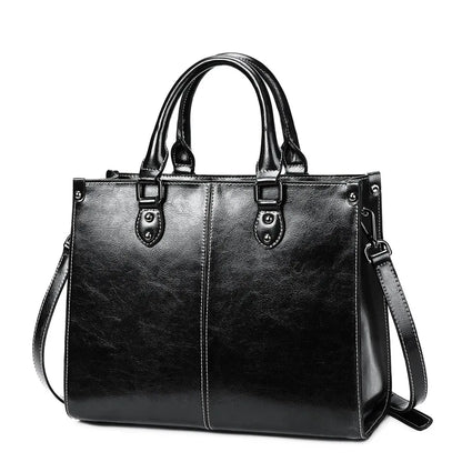 Luxurious leather handbag