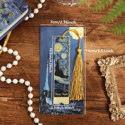 Metall Lesezeichen mit Blumenmotiv – Sunflower, Iris, Rose | Geschenk für Bücherliebhaber