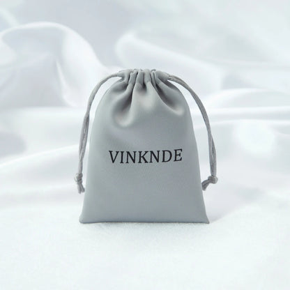 100x Personalized Satin Drawstring Bags – Jewelry Bags, Gift &amp; Candy Bags with Logo for Wedding &amp; Events