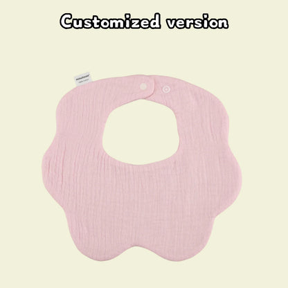 Personalisierter individueller Name, bestickter Buchstabe für Neugeborene, Kinderzimmer, Baby-Lätzchen, Spucktuch, Blumenform, Geschenke für Jungen und Mädchen