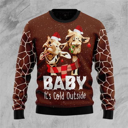 Funny Donkey Cow 3D Print Ugly Christmas Sweater For Women Clothing Cute Animal Unisex Sweatshirts Polyester Pullovers Tracksuit