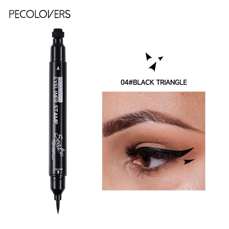 2-in-1 Star & Moon Liquid Eyeliner – Schwarzer Eyeliner-Stift mit Stempel, wasserfest & langanhaltend