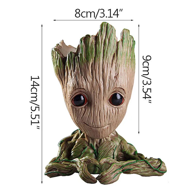 Figura de Groot de 5 cm – Figura decorativa en miniatura de dibujos animados para escritorio y hogar | Guardianes de la Galaxia 