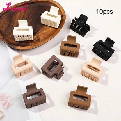 5er Set kleine Blumen-Haarklammern – Matte Mini-Haarclips für Frauen & Mädchen, ideal für feines Haar