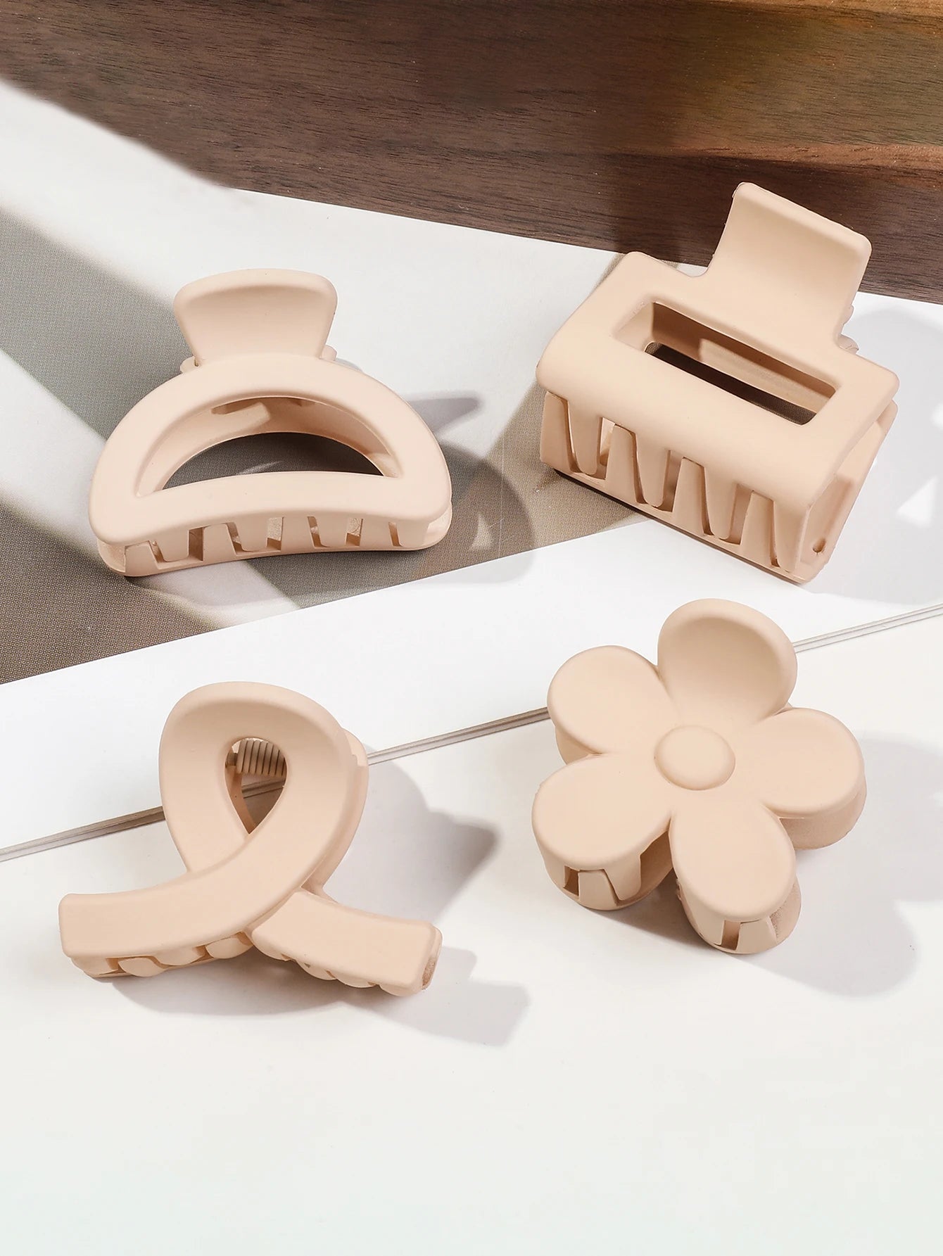 5er Set kleine Blumen-Haarklammern – Matte Mini-Haarclips für Frauen & Mädchen, ideal für feines Haar