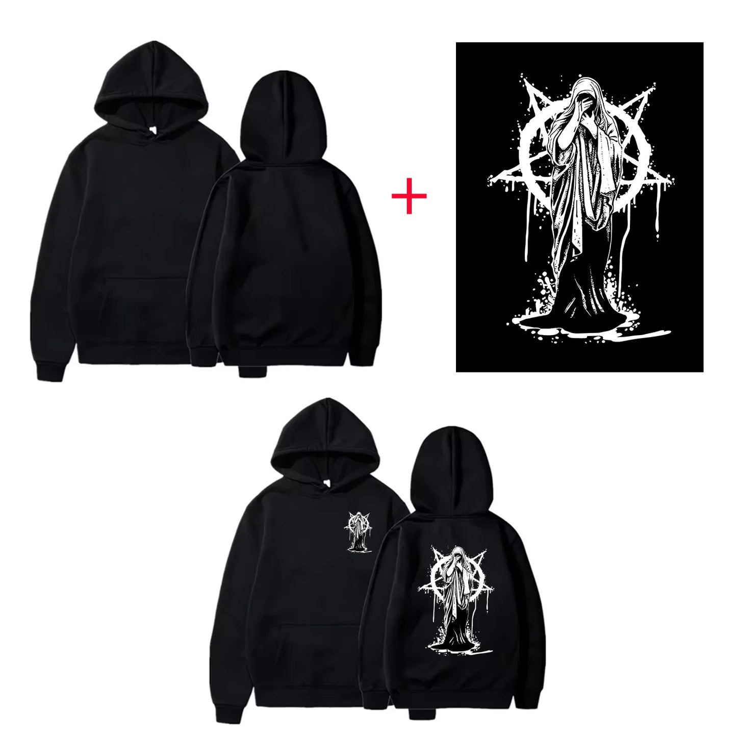 Sudadera unisex con estampado personalizado y tu logotipo | Regalos personalizados