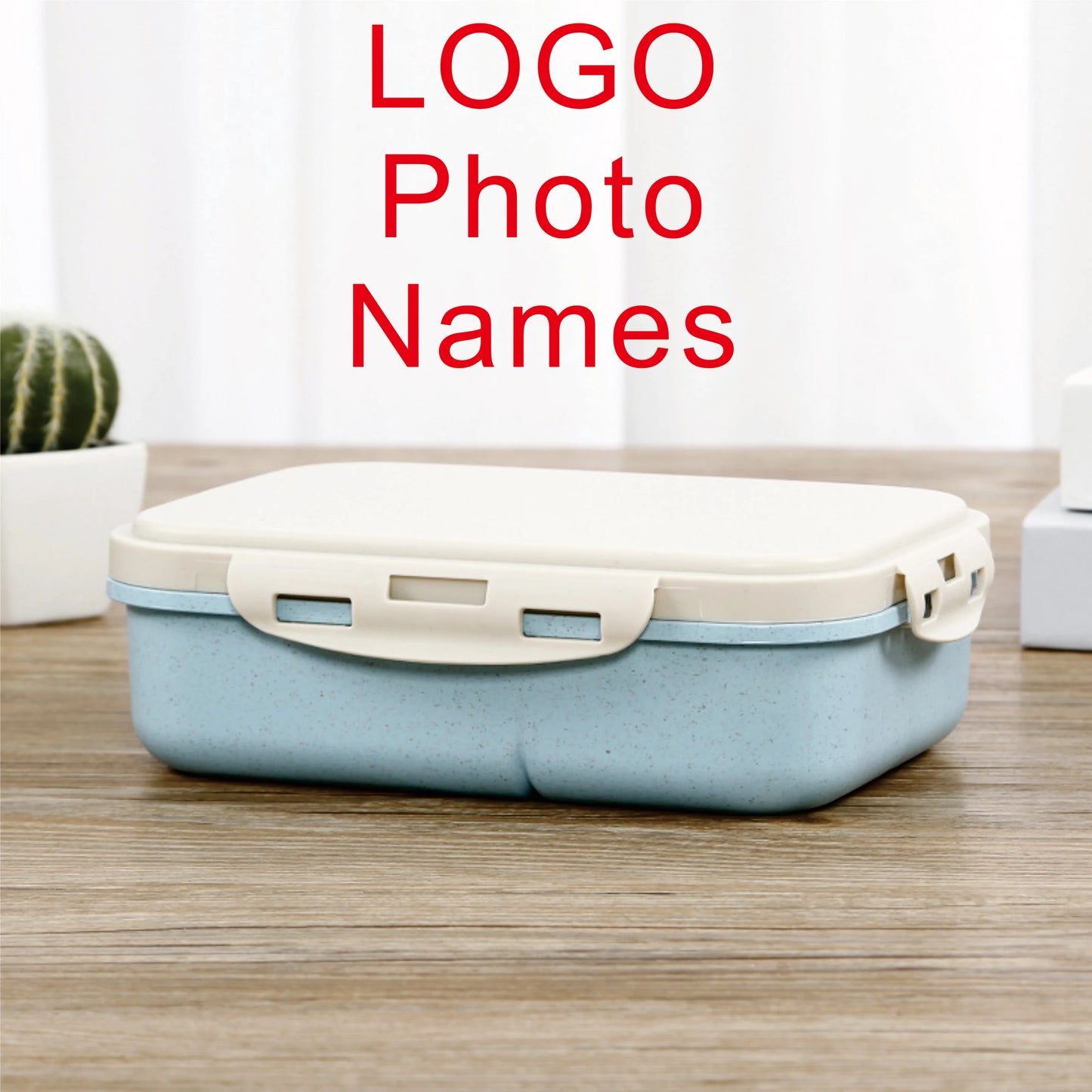 Personalisierte Snackbox / Lunchbox für Kinder – mit Name, Foto oder Cartoon-Motiv inkl. Löffel & Gabel