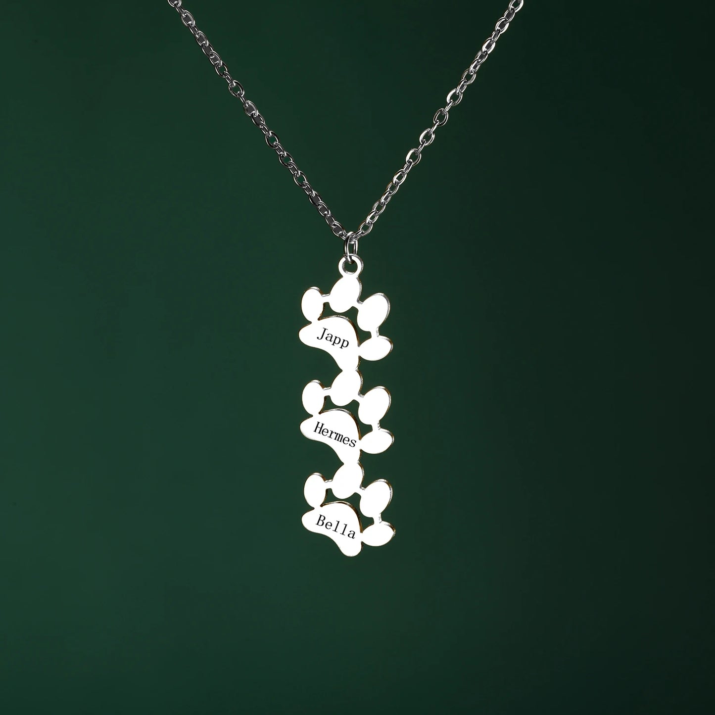 Halskette mit personalisierter Pfote – Dein Haustier immer bei dir