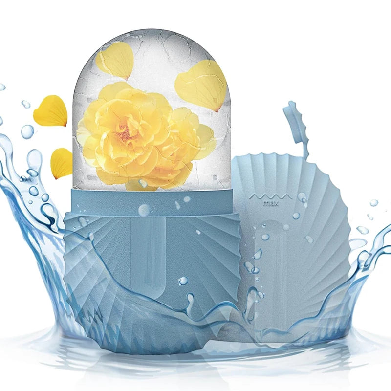 Eis Gesichtsroller aus Silikon – Ice Face Roller gegen Schwellungen, Augenringe & vergrößerte Poren