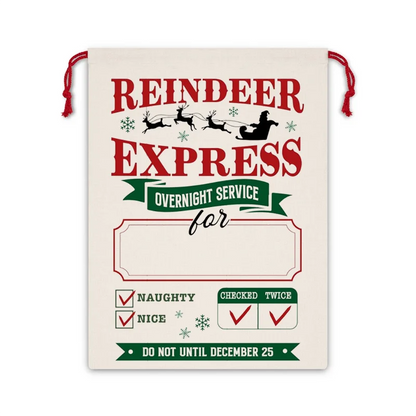 Bolsa de regalo navideña personalizada: 30 x 40 cm, ideal para regalar a niños y adolescentes.