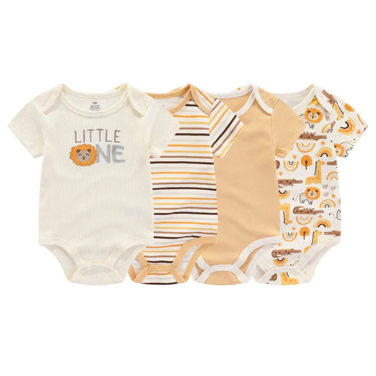 Kiddiezoom 4er-Set Kurzarm-Babybodys