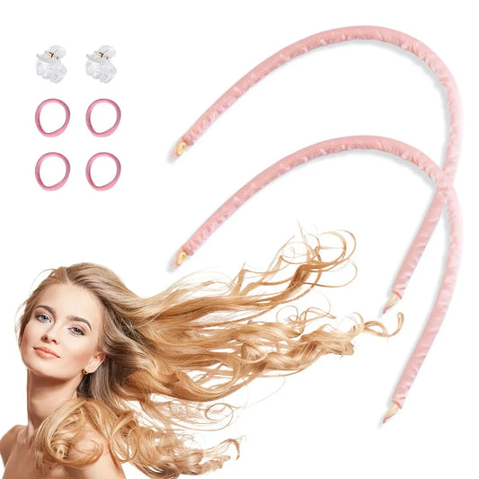 Heatless Curling Rod Stirnband – Weiche Lockenwickler ohne Hitze für Overnight Curls & Lazy Styling