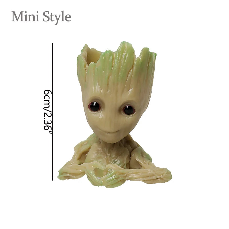 Figura de Groot de 5 cm – Figura decorativa en miniatura de dibujos animados para escritorio y hogar | Guardianes de la Galaxia 