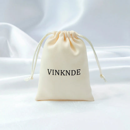 100x Personalized Satin Drawstring Bags – Jewelry Bags, Gift &amp; Candy Bags with Logo for Wedding &amp; Events