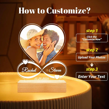 Placa musical acrílica personalizada con LED (foto y código de Spotify). Ideal para regalar en el Día de la Madre, en pareja y en aniversarios.