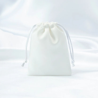 100x Personalized Satin Drawstring Bags – Jewelry Bags, Gift &amp; Candy Bags with Logo for Wedding &amp; Events