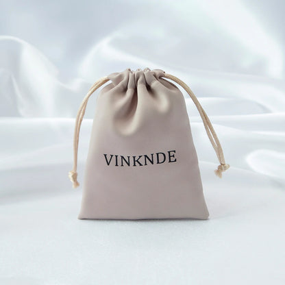 100x Personalized Satin Drawstring Bags – Jewelry Bags, Gift &amp; Candy Bags with Logo for Wedding &amp; Events