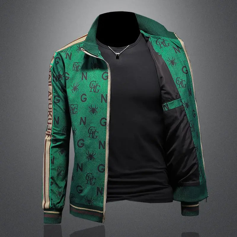 Chaqueta retro para hombre verde "Urban Jungle"