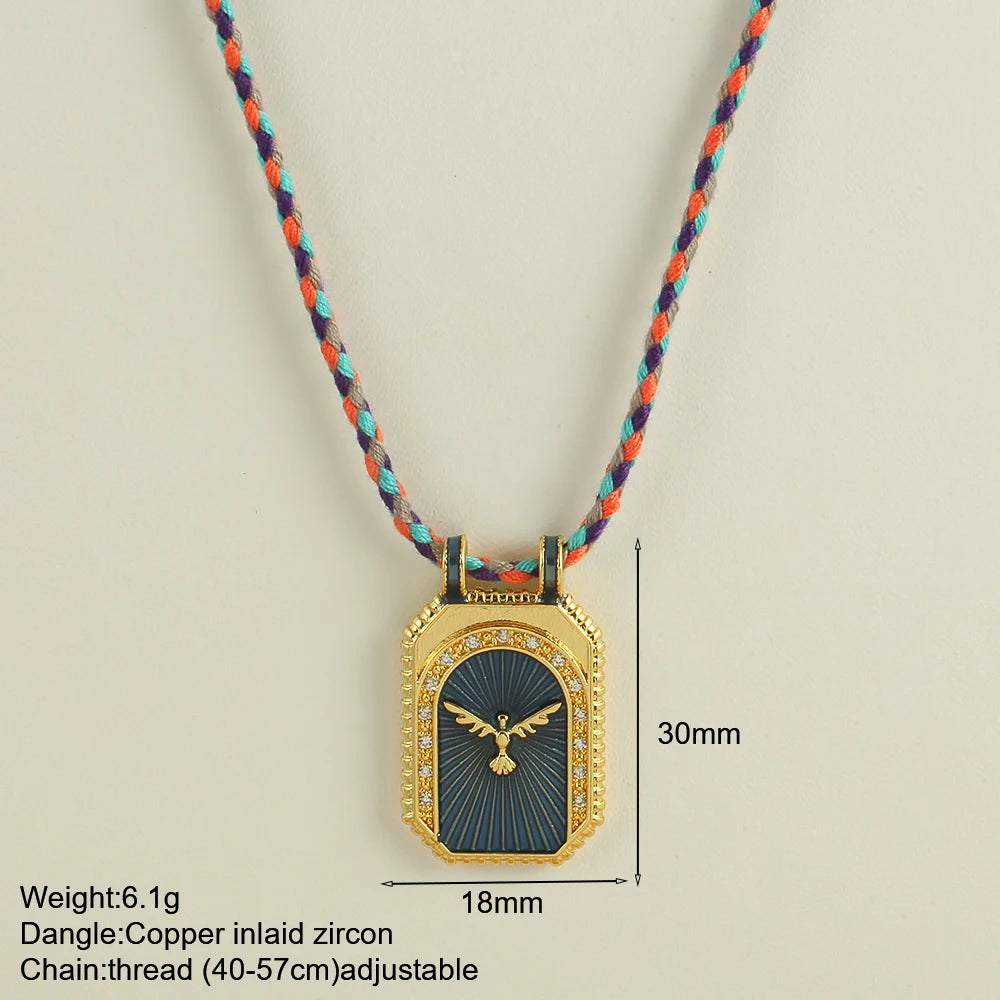 Boho Pop Art Halskette – Sommerliches Statement-Piece