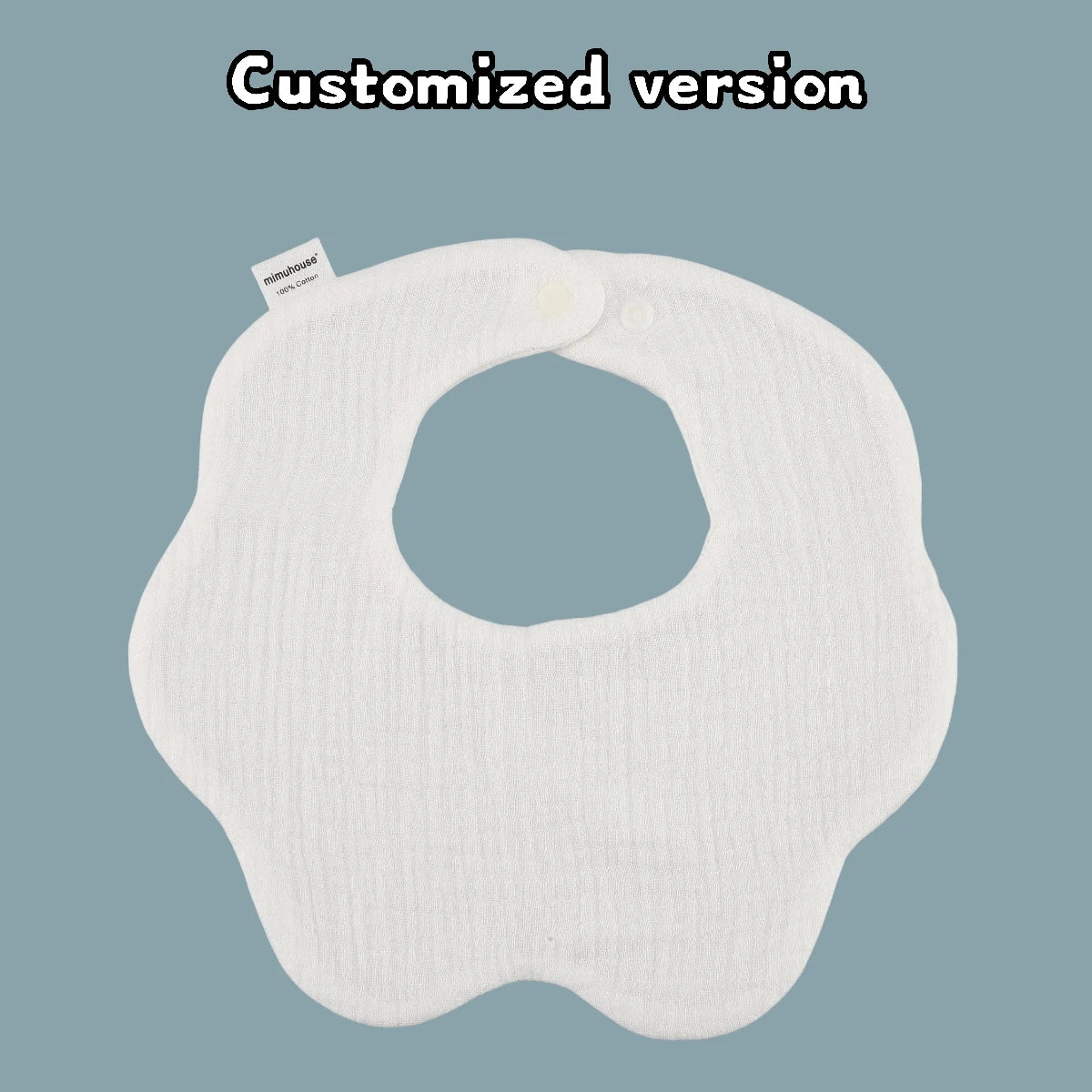 Personalisierter individueller Name, bestickter Buchstabe für Neugeborene, Kinderzimmer, Baby-Lätzchen, Spucktuch, Blumenform, Geschenke für Jungen und Mädchen