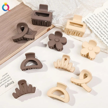 5er Set kleine Blumen-Haarklammern – Matte Mini-Haarclips für Frauen & Mädchen, ideal für feines Haar