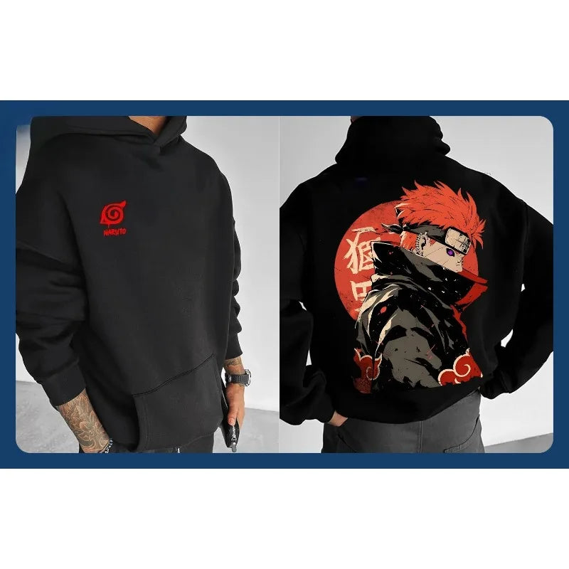Sudadera con capucha Naruto Colección 2025 de algodón – Para niños y adultos